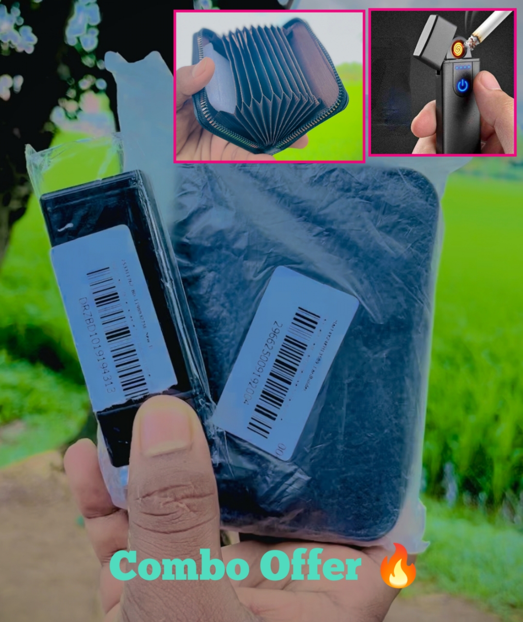 Combo Offer / স্টাইলিশ লাইটার এর সাথে - মানিব্যাগ প্রি 🔥